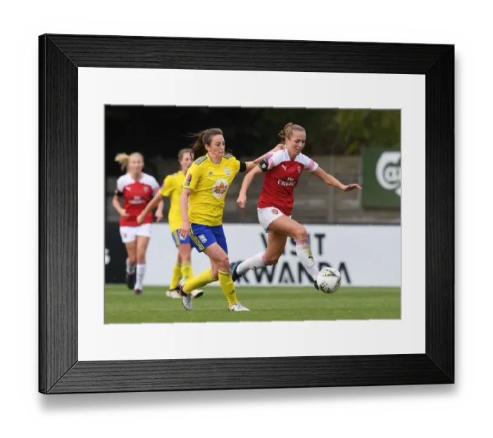 Framed Print : Arsenal vs Birmingham Women: Lia Walti vs Chloe Arthur Clash in WSL Action Framed Print : Arsenal vs Birmingham Women: Lia Walti vs Chloe Arthur Clash in WSL Action