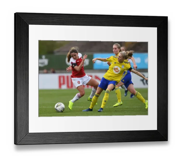 Framed Print : Determination Clash: Van de Donk vs. Folils - A Battle of Will and Skill on the Arsenal Women's Football Pitch Framed Print : Determination Clash: Van de Donk vs. Folils - A Battle of Will and Skill on the Arsenal Women's Football Pitch