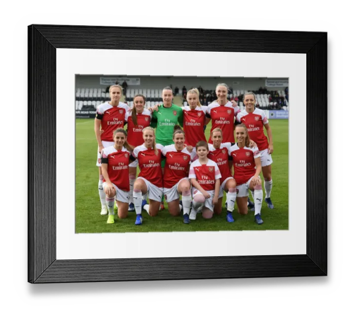 Framed Print : Arsenal Women Preparing for WSL Match against Birmingham Ladies