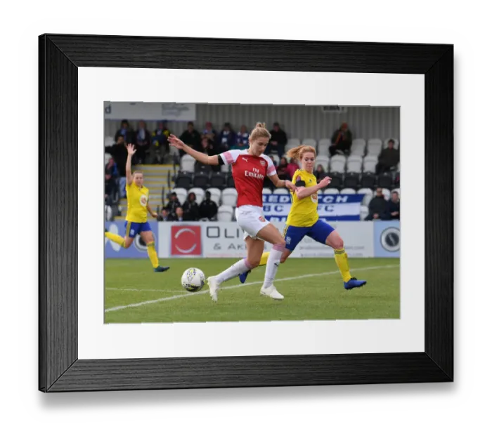Framed Print : Clash of Stars: Miedema vs. Mannion in Arsenal Women vs. Birmingham City Ladies Showdown Framed Print : Clash of Stars: Miedema vs. Mannion in Arsenal Women vs. Birmingham City Ladies Showdown