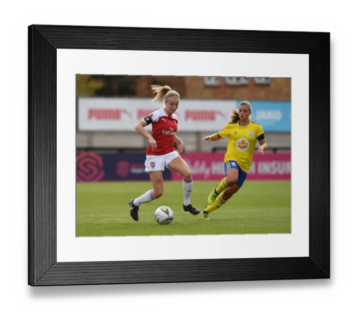 Framed Print : Leah Williamson vs Connie Scott: A Battle in the WSL: Arsenal Women vs Birmingham City Ladies Framed Print : Leah Williamson vs Connie Scott: A Battle in the WSL: Arsenal Women vs Birmingham City Ladies