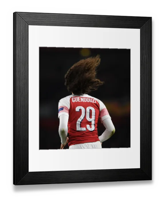 Framed Print : Matteo Guendouzi in Action for Arsenal against Sporting CP, UEFA Europa League 2018-19 Framed Print : Matteo Guendouzi in Action for Arsenal against Sporting CP, UEFA Europa League 2018-19