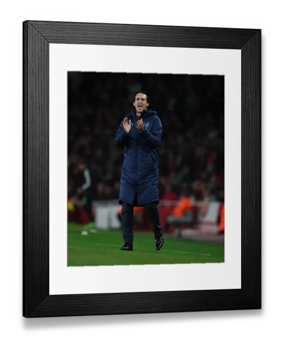 Framed Print : Unai Emery Leads Arsenal in Europa League Battle Against Sporting CP Framed Print : Unai Emery Leads Arsenal in Europa League Battle Against Sporting CP