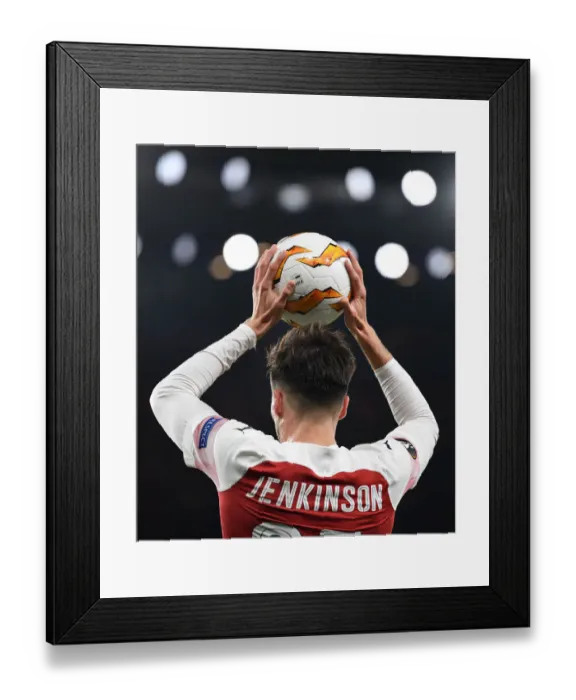 Framed Print : Carl Jenkinson in Action: Arsenal vs. Sporting CP, Europa League 2018-19 Framed Print : Carl Jenkinson in Action: Arsenal vs. Sporting CP, Europa League 2018-19