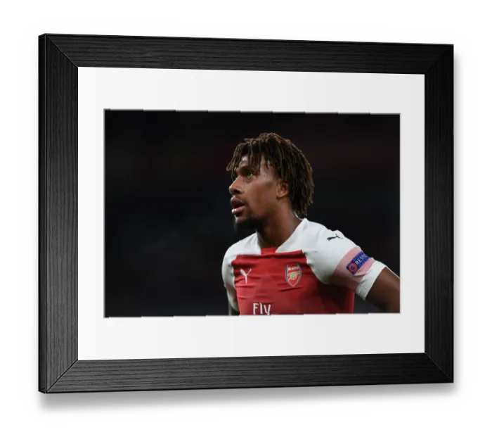 Framed Print : Alex Iwobi in Action for Arsenal against Sporting CP, UEFA Europa League 2018-19