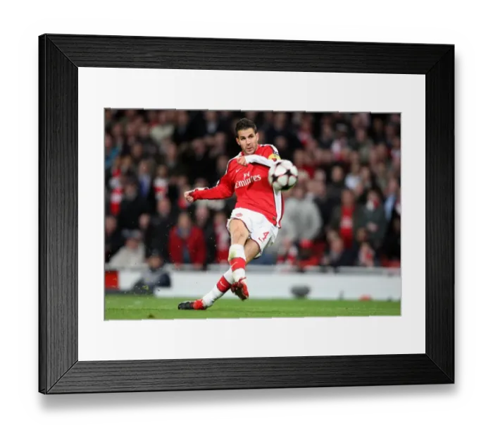 Framed Print : Cesc Fabregas Scores His Second Goal: Arsenal's Third in 4:1 Victory over AZ Alkmaar in UEFA Champions League Group H at Emirates Stadium (11 / 4 / 09) Framed Print : Cesc Fabregas Scores His Second Goal: Arsenal's Third in 4:1 Victory over AZ Alkmaar in UEFA Champions League Group H at Emirates Stadium (11 / 4 / 09)