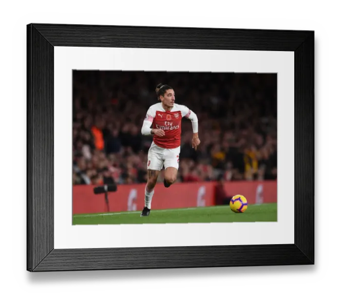 Framed Print : Hector Bellerin in Action: Arsenal vs. Wolverhampton Wanderers, Premier League 2018-19