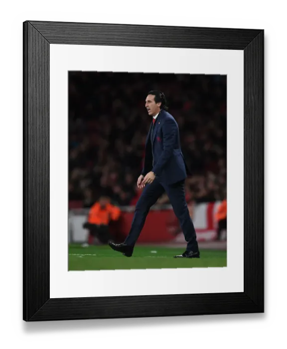 Framed Print : Unai Emery: Orchestrating Arsenal's Tactics Against Wolverhampton Wanderers, 2018-19 Premier League
