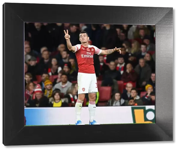 Granit Xhaka: Arsenal's Midfield Maestro in Action Against Wolverhampton Wanderers, Premier League 2018-19