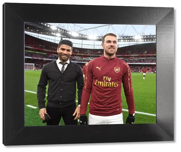 Arsenal Legends Eduardo and Ramsey Reunite Before Arsenal vs. Wolverhampton Wanderers