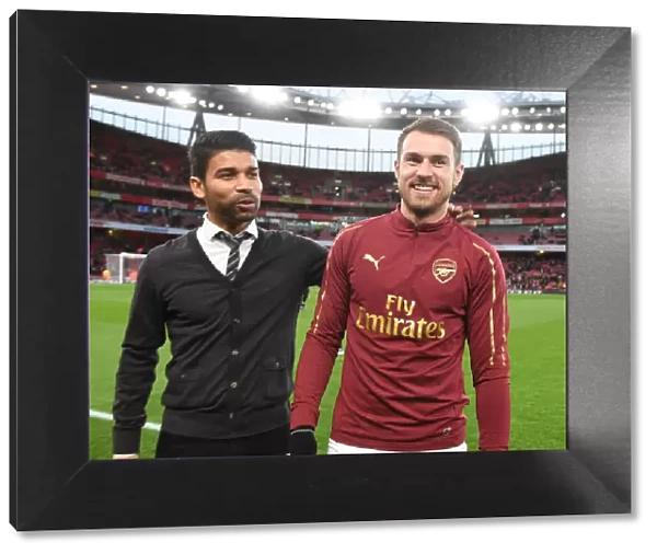 Arsenal Legends: Eduardo and Aaron Ramsey Reunite Ahead of Arsenal v Wolverhampton Wanderers