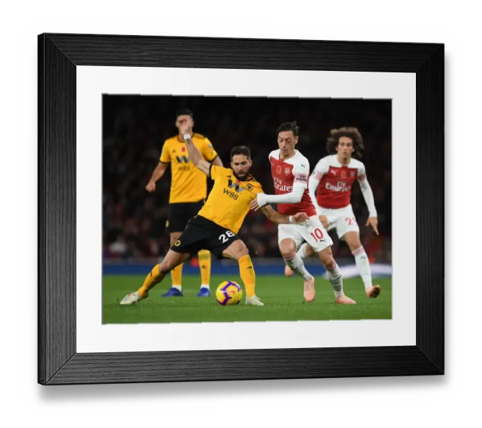 Framed Print : Mesut Ozil vs. Joao Moutinho: A Premier League Showdown at Emirates Stadium Framed Print : Mesut Ozil vs. Joao Moutinho: A Premier League Showdown at Emirates Stadium