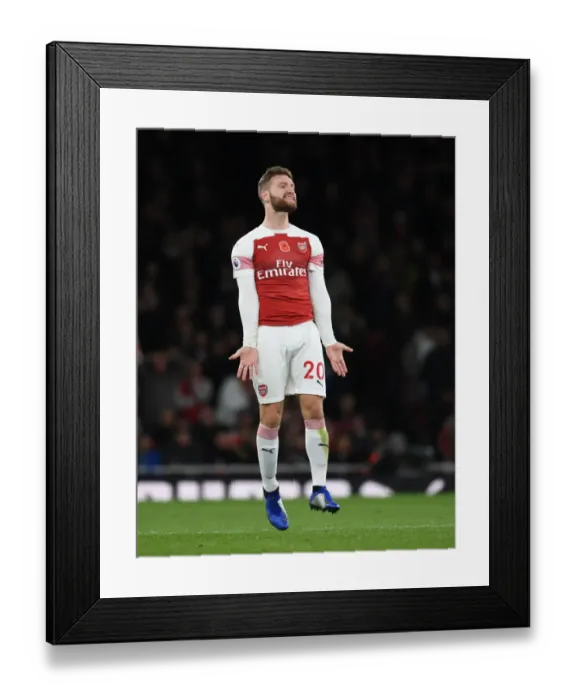 Framed Print : Mustafi's Unwavering Spirit: Arsenal's Defensive Shield vs. Wolverhampton Wanderers, 2018-19 Premier League Framed Print : Mustafi's Unwavering Spirit: Arsenal's Defensive Shield vs. Wolverhampton Wanderers, 2018-19 Premier League