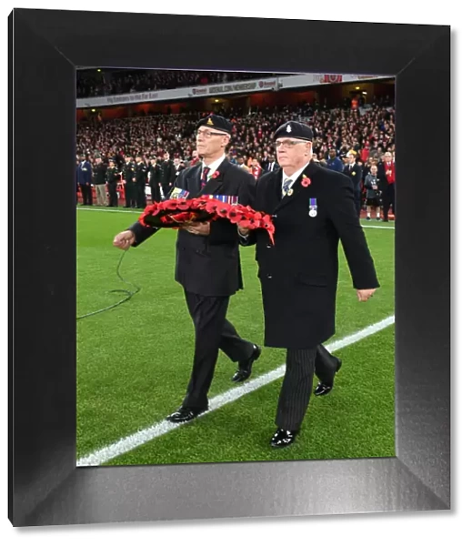 Remembrance Sunday at Arsenal: Tribute from the Royal Artillery before Arsenal vs. Wolverhampton Wanderers