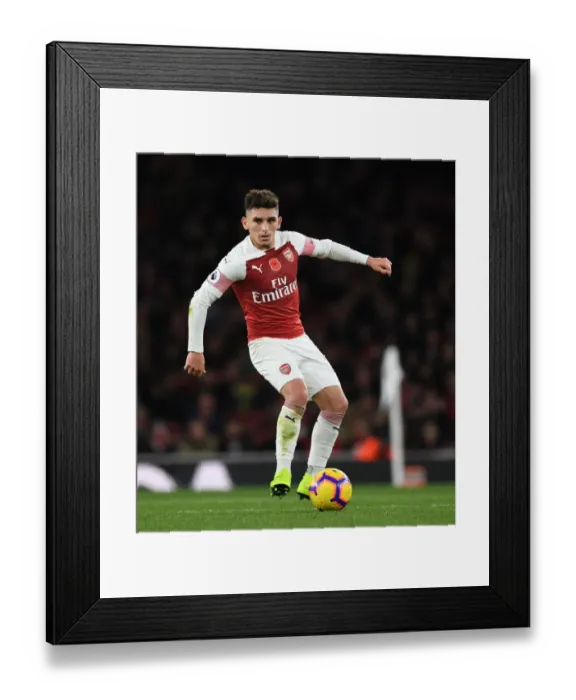 Framed Print : Lucas Torreira in Action: Arsenal vs. Wolverhampton Wanderers, Premier League 2018-19