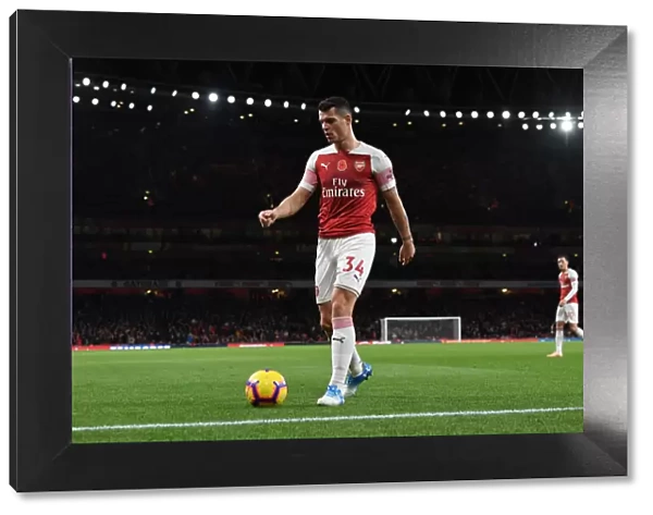 Granit Xhaka: Arsenal's Midfield Mastermind in Action against Wolverhampton Wanderers, Premier League 2018-19