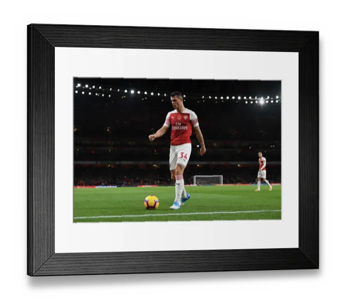 Framed Print : Granit Xhaka: Arsenal's Midfield Mastermind in Action against Wolverhampton Wanderers, Premier League 2018-19 Framed Print : Granit Xhaka: Arsenal's Midfield Mastermind in Action against Wolverhampton Wanderers, Premier League 2018-19
