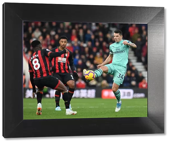 Granit Xhaka vs. Jefferson Lerma: Battle in the Midfield - AFC Bournemouth vs. Arsenal FC, Premier League 2018-19