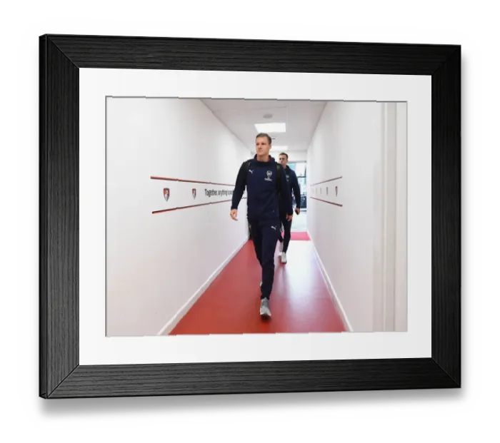 Framed Print : Arsenal's Bernd Leno Prepares for AFC Bournemouth Clash (2018-19)