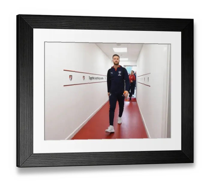 Framed Print : Shkodran Mustafi: Arsenal's Defensive Wall at Bournemouth, 2018-19