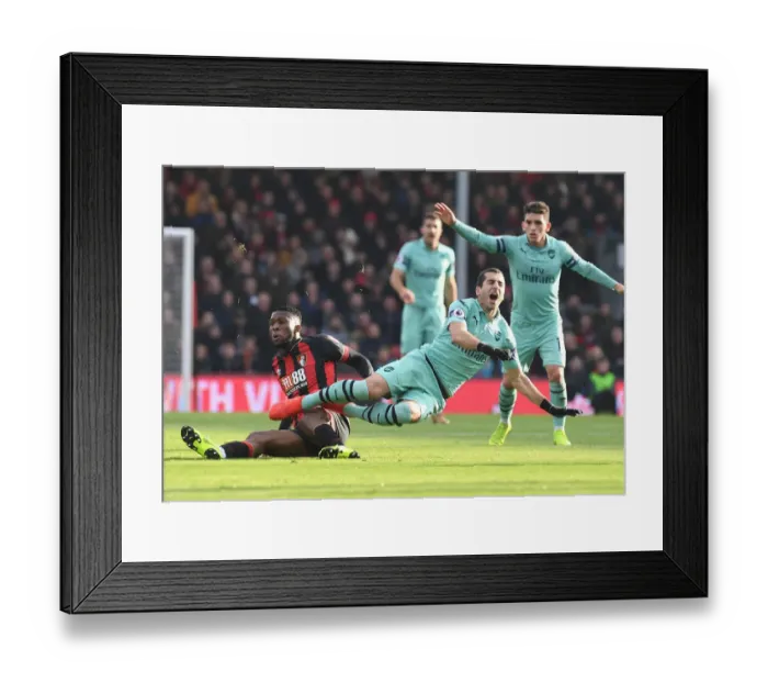 Framed Print : Clash of Midfielders: Mkhitaryan vs Lerma in AFC Bournemouth vs Arsenal FC Premier League Encounter Framed Print : Clash of Midfielders: Mkhitaryan vs Lerma in AFC Bournemouth vs Arsenal FC Premier League Encounter
