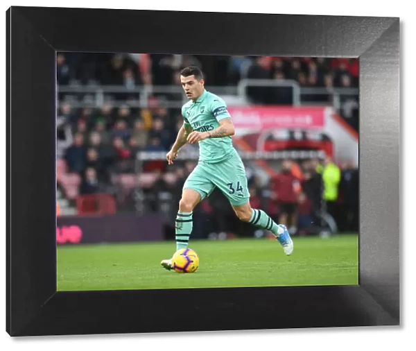 Granit Xhaka: In Action for Arsenal vs AFC Bournemouth, Premier League 2018-19