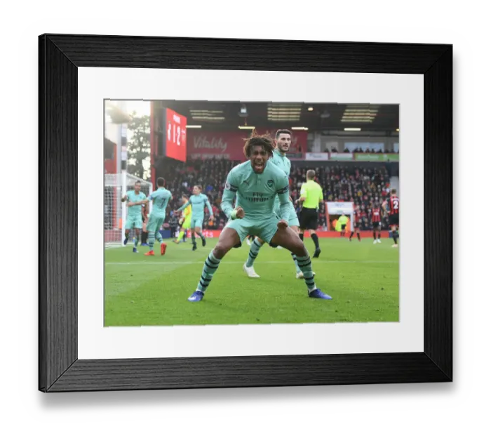 Framed Print : Alex Iwobi's Brace: Arsenal's Victory over AFC Bournemouth in the Premier League (2018-19) Framed Print : Alex Iwobi's Brace: Arsenal's Victory over AFC Bournemouth in the Premier League (2018-19)
