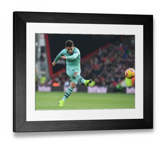 Framed Print : Lucas Torreira in Action: Arsenal vs. Bournemouth, Premier League 2018-19