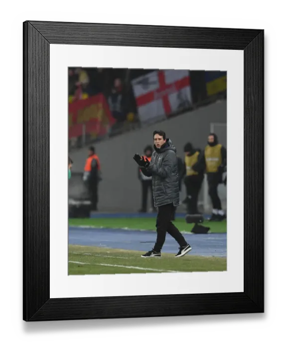Framed Print : Unai Emery Leads Arsenal in Europa League Clash against Vorskla Poltava