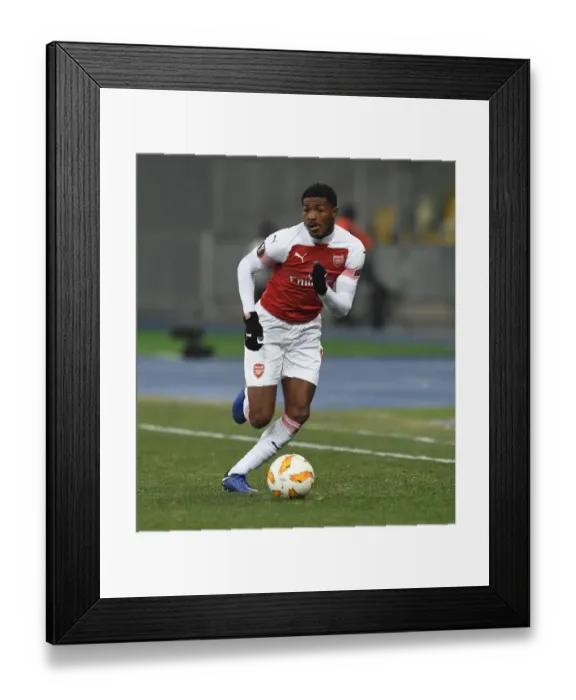 Framed Print : Ainsley Maitland-Niles in Action: Arsenal vs. FC Vorskla Poltava, UEFA Europa League Framed Print : Ainsley Maitland-Niles in Action: Arsenal vs. FC Vorskla Poltava, UEFA Europa League