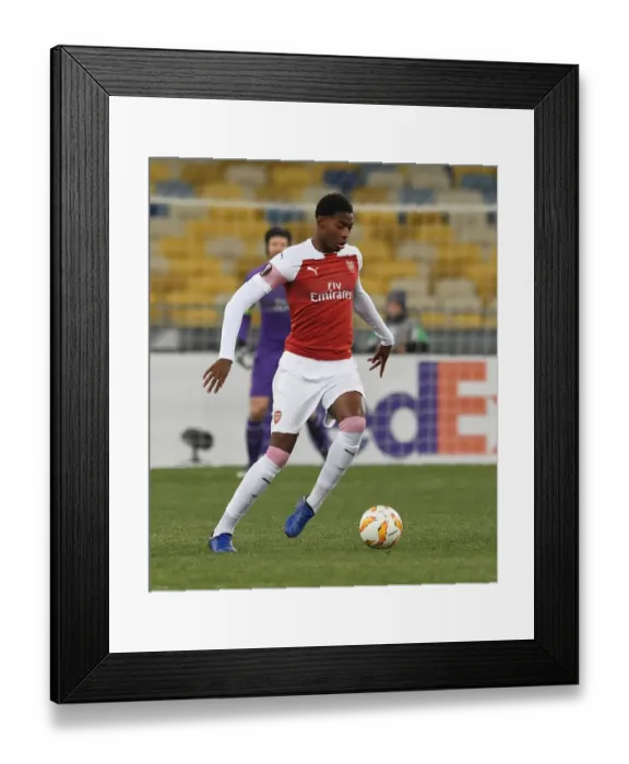 Framed Print : Zech Medley in Action: Arsenal's Europa League Clash vs Vorskla Poltava Framed Print : Zech Medley in Action: Arsenal's Europa League Clash vs Vorskla Poltava