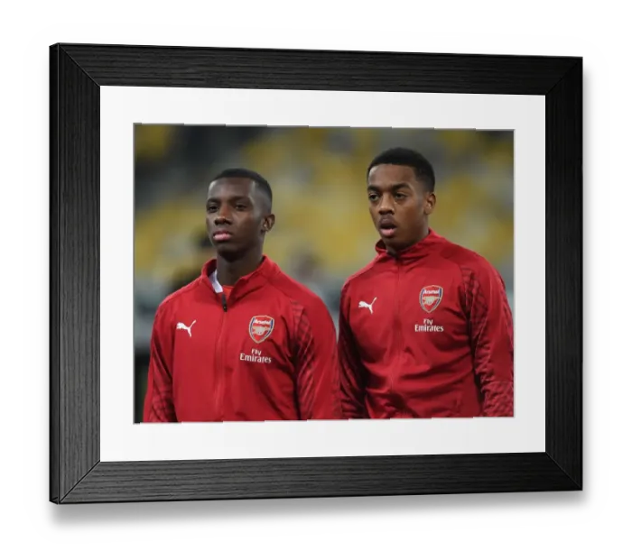 Framed Print : Arsenal's Nketiah and Willock Ready for Europa League Battle against Vorskla Poltava