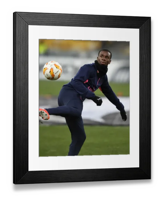 Framed Print : Jordi Osei-Tutu: Arsenal's Young Star Shines in UEFA Europa League Match Against Vorskla Poltava
