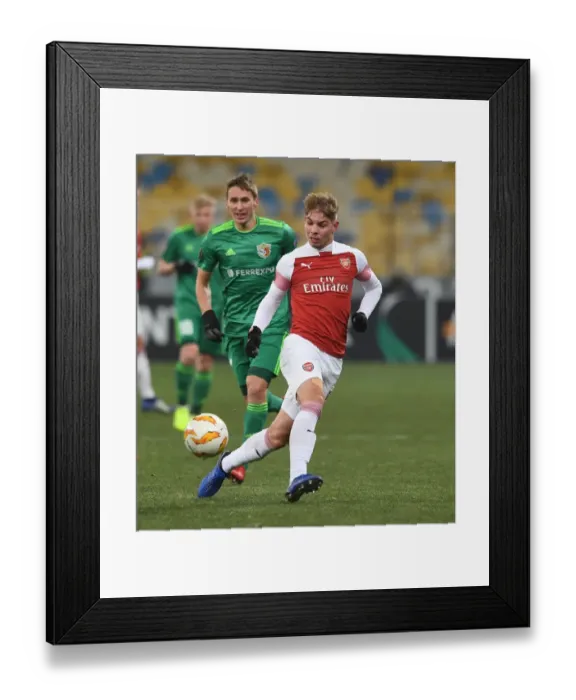 Framed Print : Emile Smith Rowe's Standout Performance: Arsenal's Europa League Triumph over Vorskla Poltava Framed Print : Emile Smith Rowe's Standout Performance: Arsenal's Europa League Triumph over Vorskla Poltava