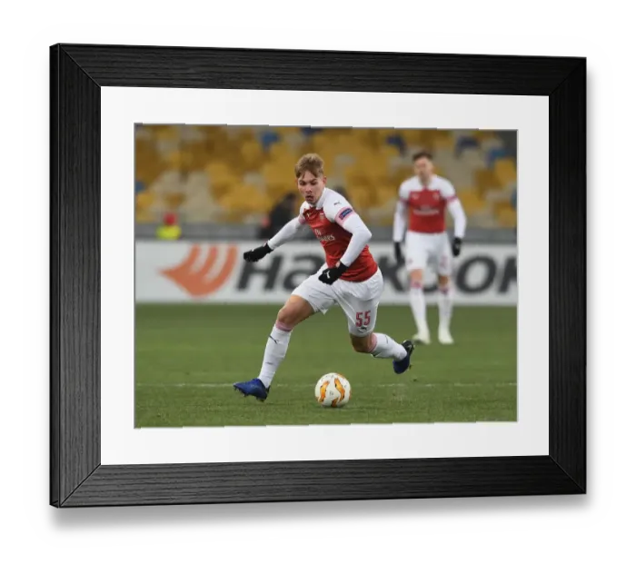 Framed Print : Emile Smith Rowe Shines in Arsenal's Europa League Victory over Vorskla Poltava Framed Print : Emile Smith Rowe Shines in Arsenal's Europa League Victory over Vorskla Poltava