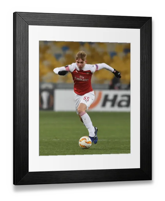 Framed Print : Emile Smith Rowe's Star Performance: Arsenal's Europa League Triumph over Vorskla Poltava