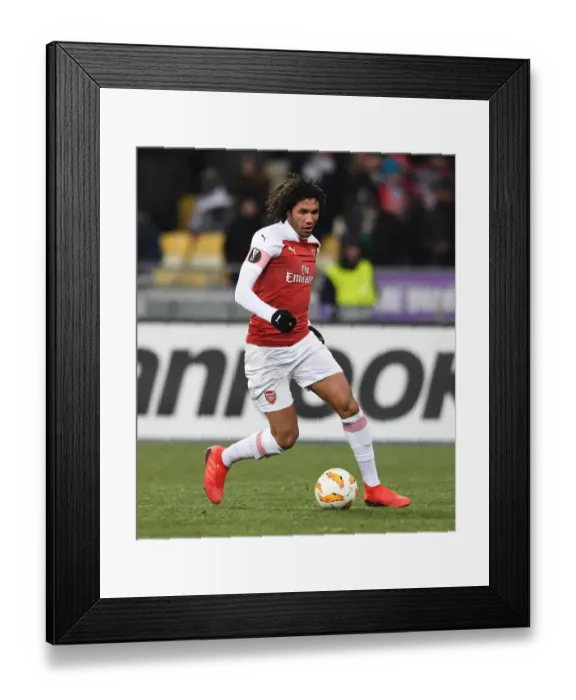 Framed Print : Mohamed Elneny (Arsenal). FC Vorskla Poltava 0: 3 Arsenal. Europa League. Group Stage Framed Print : Mohamed Elneny (Arsenal). FC Vorskla Poltava 0: 3 Arsenal. Europa League. Group Stage
