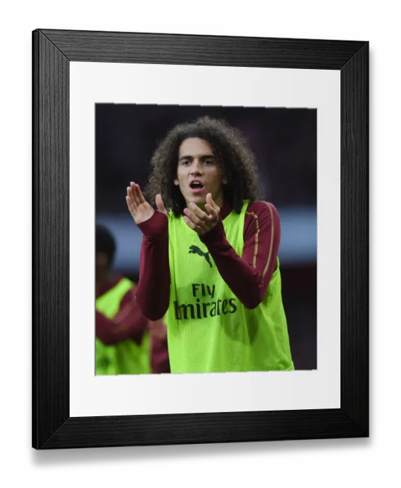 Framed Print : Matteo Guendouzi in Action: Arsenal vs. Tottenham, Premier League 2018-19