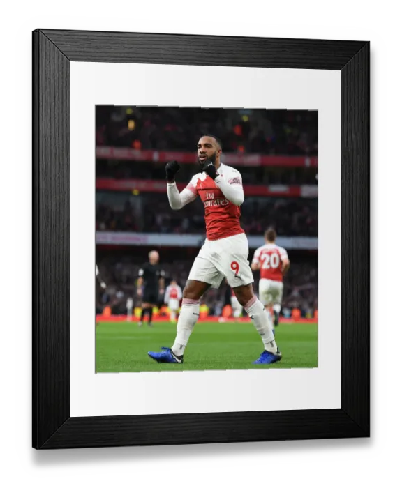 Framed Print : Alex Lacazette's Hat-Trick: Arsenal's Victory Over Tottenham Hotspur in the Premier League Framed Print : Alex Lacazette's Hat-Trick: Arsenal's Victory Over Tottenham Hotspur in the Premier League