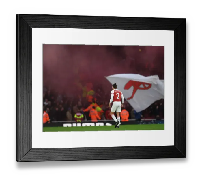 Framed Print : Hector Bellerin's Triumph: Arsenal's Third Goal vs. Tottenham Hotspur (2018-19)
