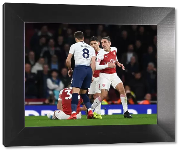 Arsenal's Bellerin Clashes with Tottenham's Winks: Intense Rivalry in the Premier League