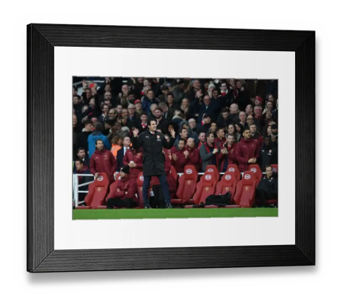 Framed Print : Unai Emery Leads Arsenal Against Tottenhotspur in Premier League Clash (2018-19)
