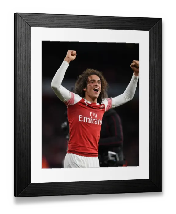 Framed Print : Guendouzi's Glory: Arsenal's Triumph Over Tottenham (2018-19)