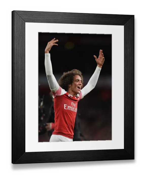 Framed Print : Guendouzi's Goal: Arsenal's Triumph Over Tottenham (2018-19)