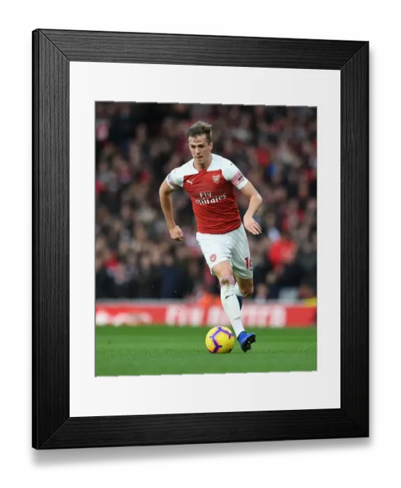 Framed Print : Rob Holding in Action: Arsenal vs. Tottenham, Premier League 2018-19