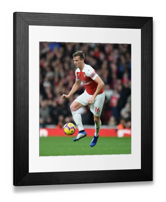 Framed Print : Rob Holding in Action: Arsenal vs. Tottenham Premier League Clash, London 2018