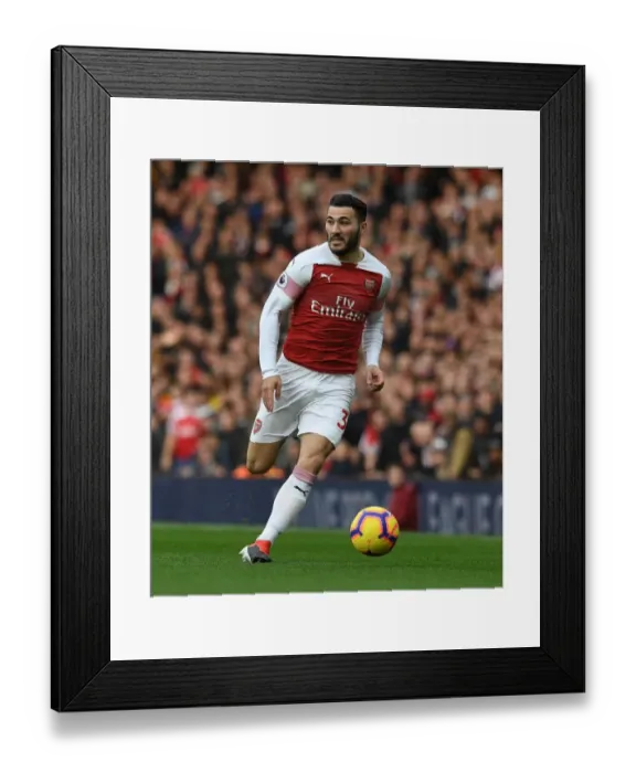Framed Print : Sead Kolasinac in Action: Arsenal vs. Tottenham, Premier League 2018-19 Framed Print : Sead Kolasinac in Action: Arsenal vs. Tottenham, Premier League 2018-19