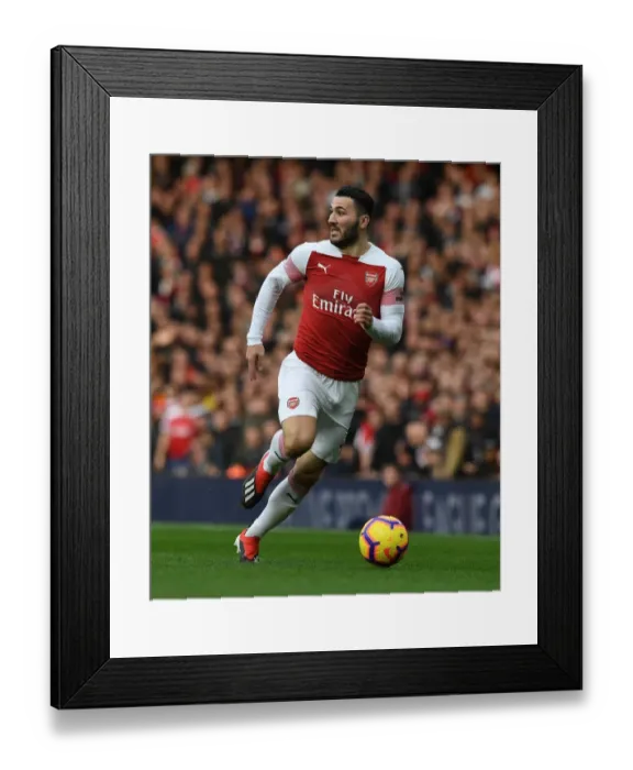 Framed Print : Sead Kolasinac in Action: Arsenal vs. Tottenham Premier League Clash (2018-19)