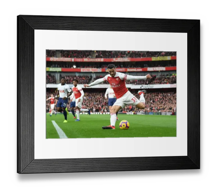 Framed Print : Sead Kolasinac in Action: Arsenal vs. Tottenham, Premier League 2018-19 Framed Print : Sead Kolasinac in Action: Arsenal vs. Tottenham, Premier League 2018-19