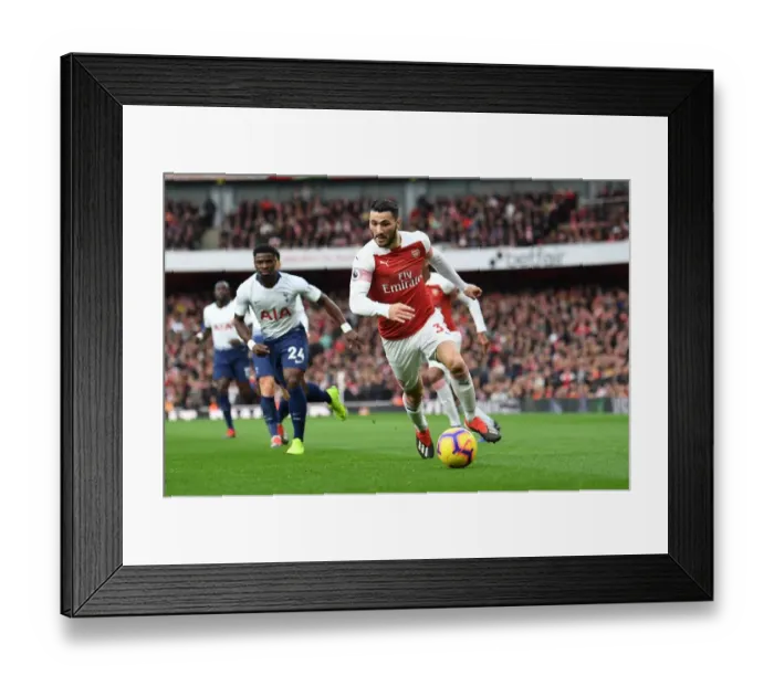 Framed Print : Sead Kolasinac: In Action Against Tottenham in the Premier League (Arsenal vs. Tottenham 2018-19) Framed Print : Sead Kolasinac: In Action Against Tottenham in the Premier League (Arsenal vs. Tottenham 2018-19)
